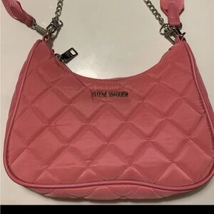 Steve Madden Quilted Pink Shoulder Bag